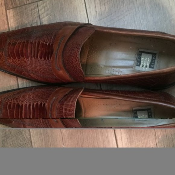 Brown Size 13 David Eden \'Fangio\' Ostrich Shoes main image 11